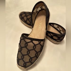 Jimmy Choo Lace Espadrille Flats